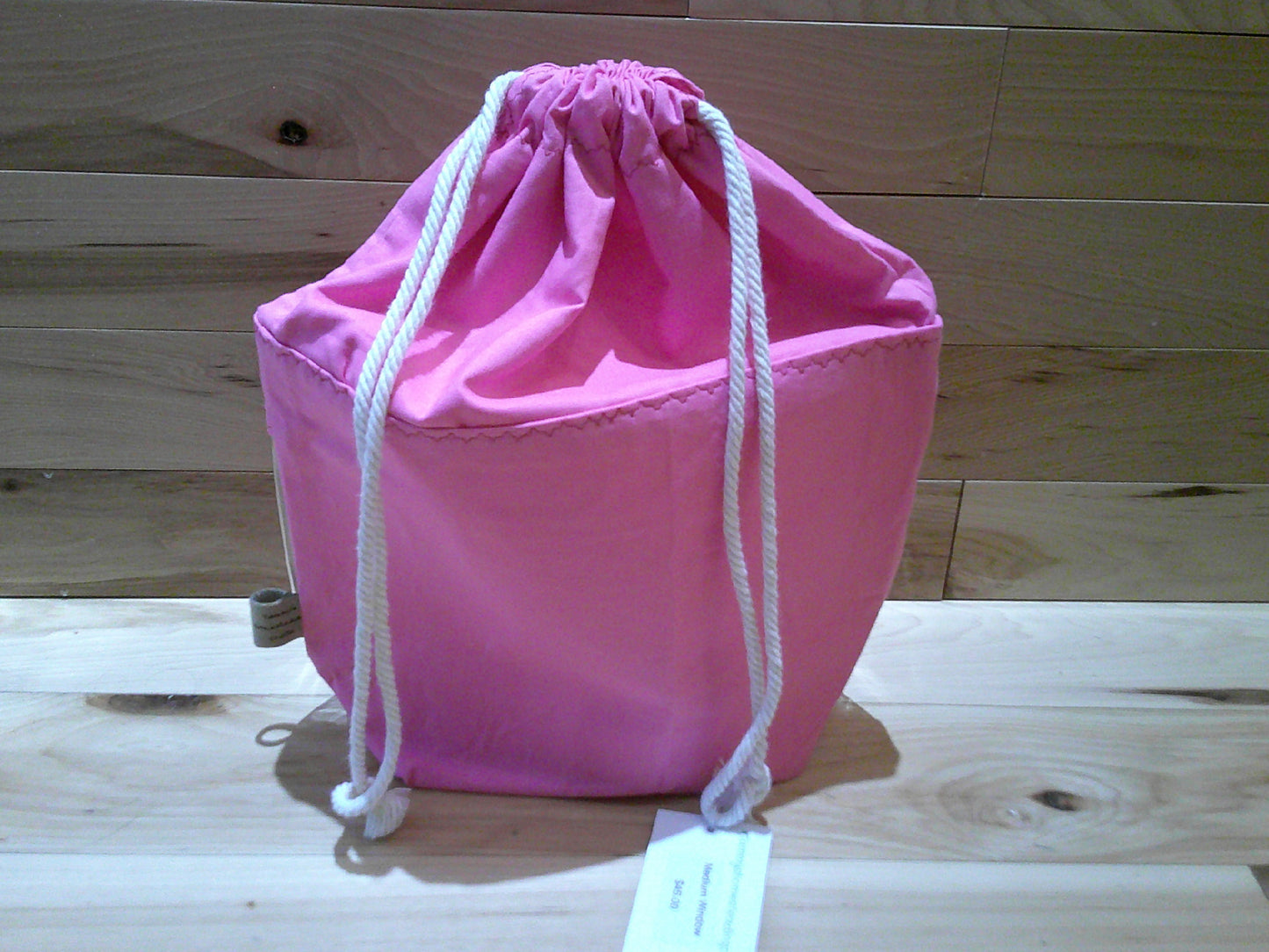 Pink camouflage window project bag
