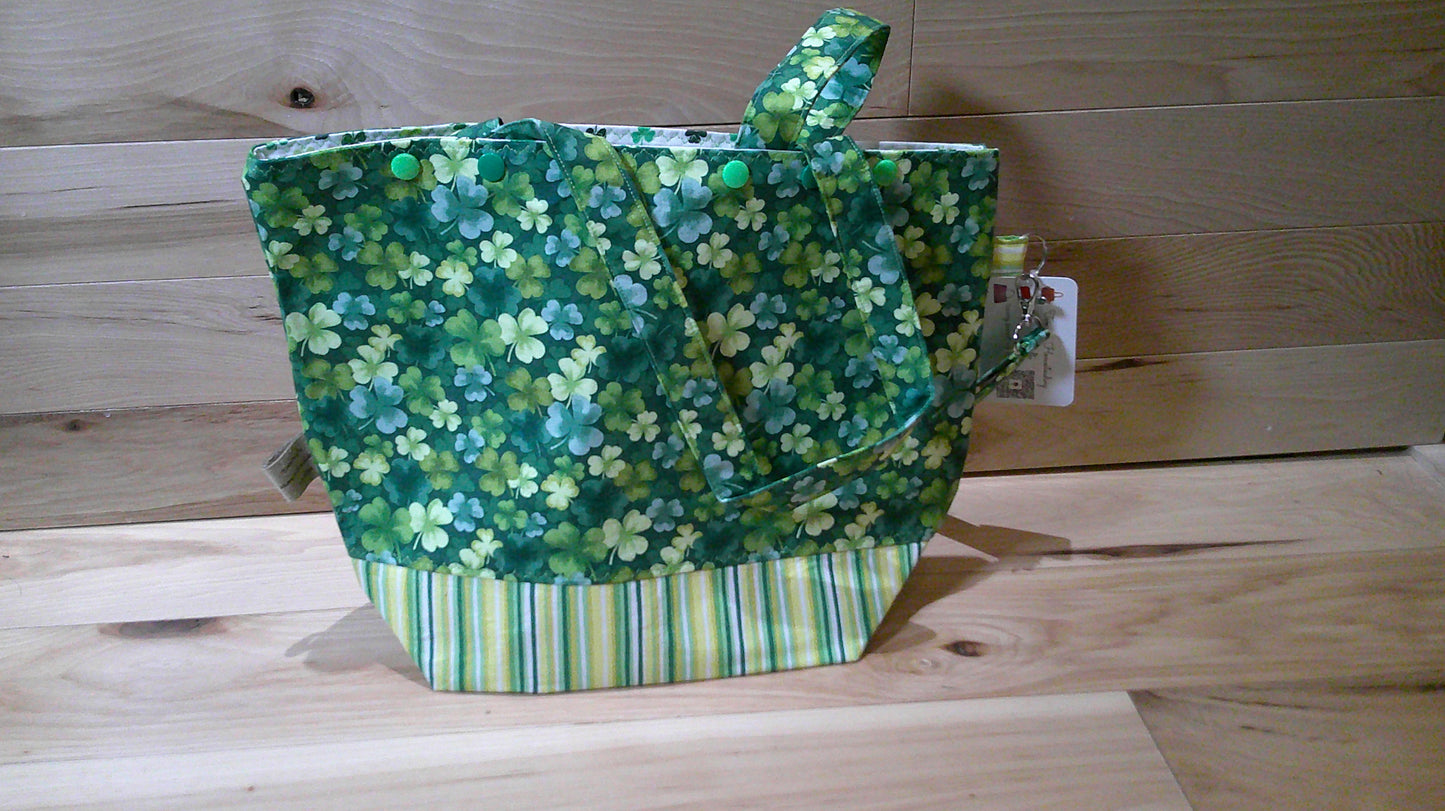 Shamrock w/ stripes ~ project Bags