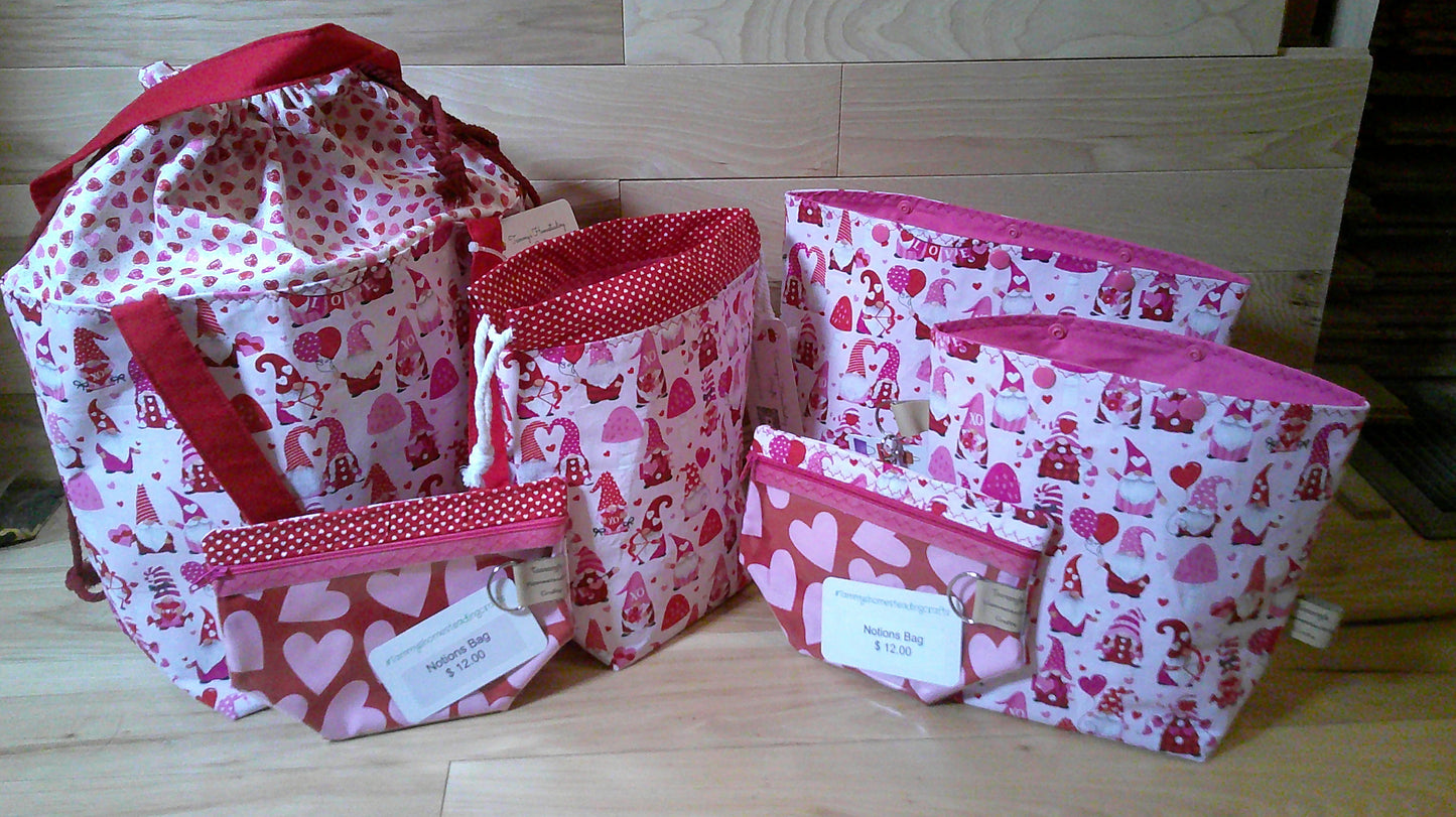 Valentine's Day Gnomes ~ project bags