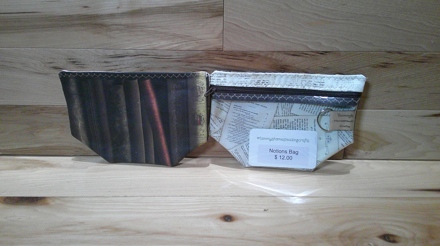 Book on bookshelf w/ word inside ~ project bags