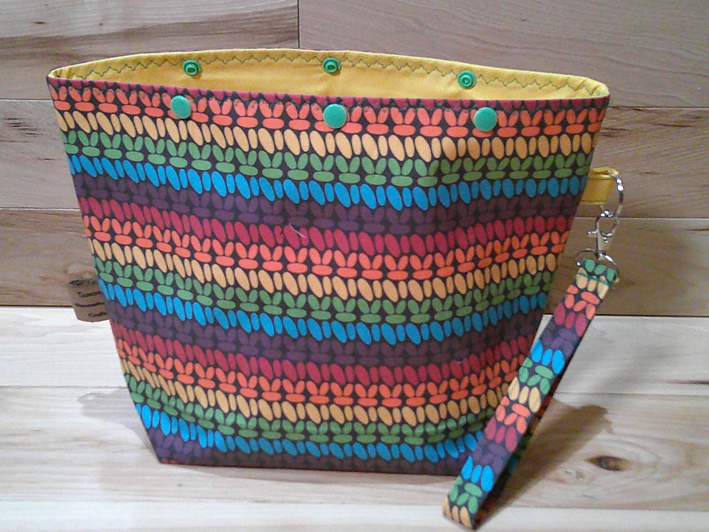 Rainbow Crochet stitch ~ project bags