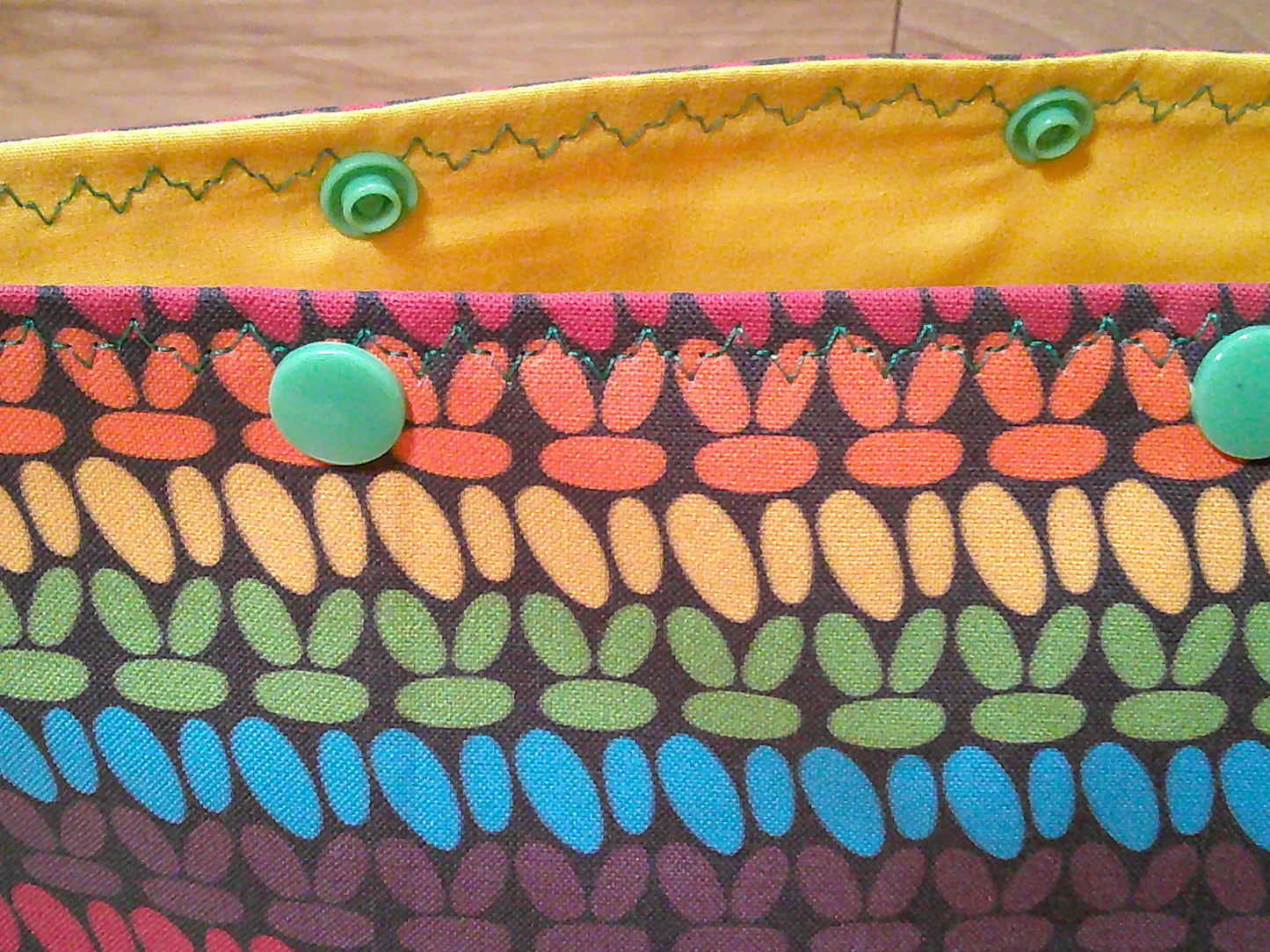 Rainbow Crochet stitch ~ project bags