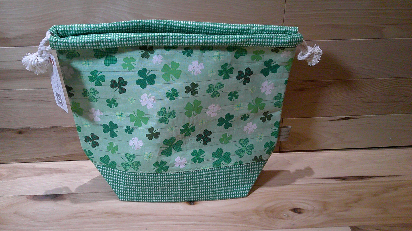 Shamrocks w/ checked ~ project bags