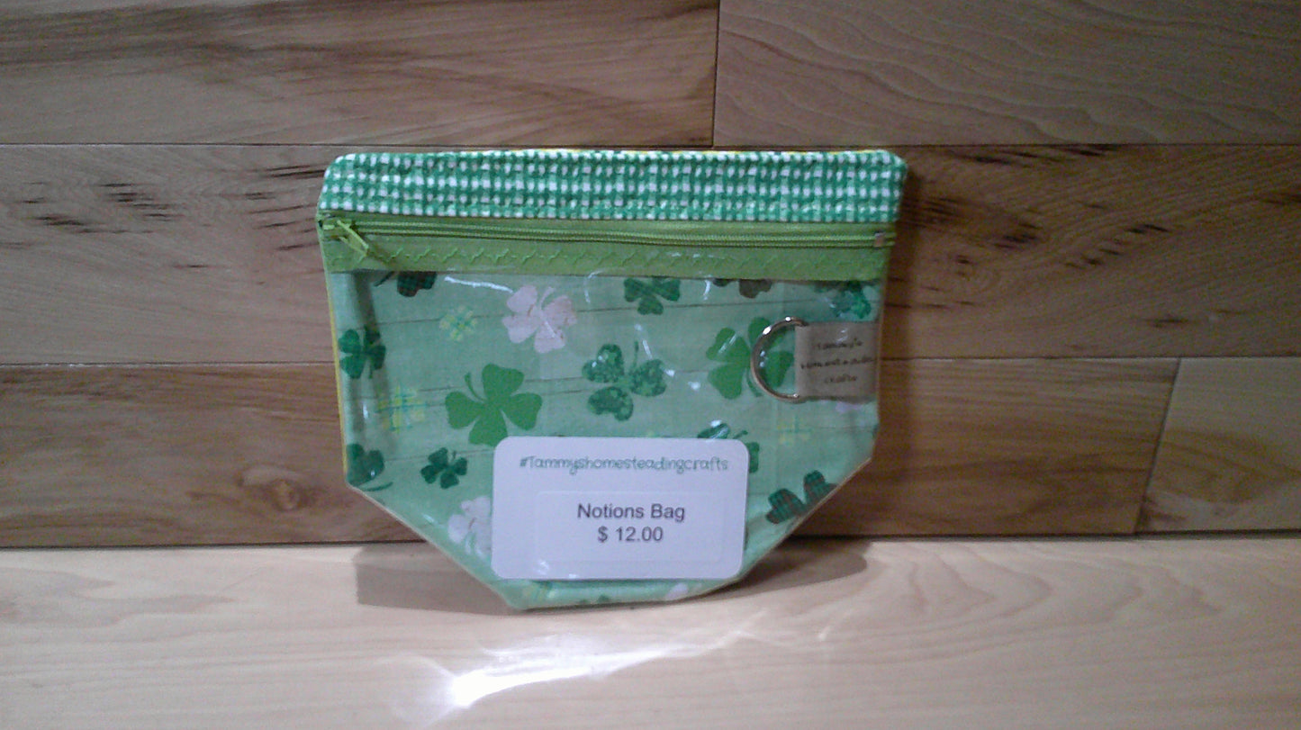 Shamrocks w/ checked ~ project bags