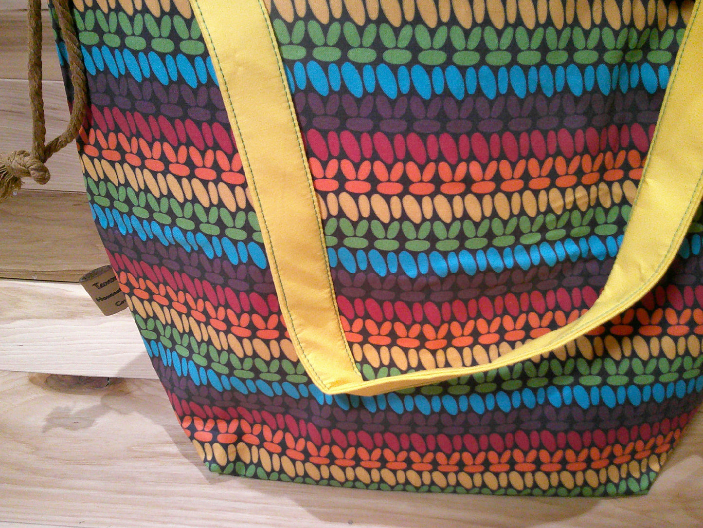 Rainbow Crochet stitch ~ project bags