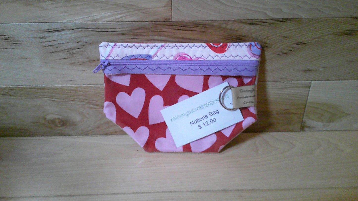 Big Conversation Hearts ~ project bags