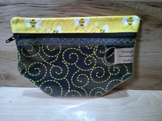 Bees' w/ bee tracks ~ project bags