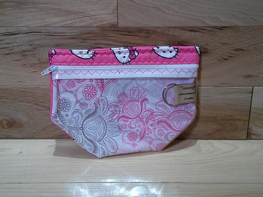 Notions Bag ~ Hello Kitty w/ pink paisley