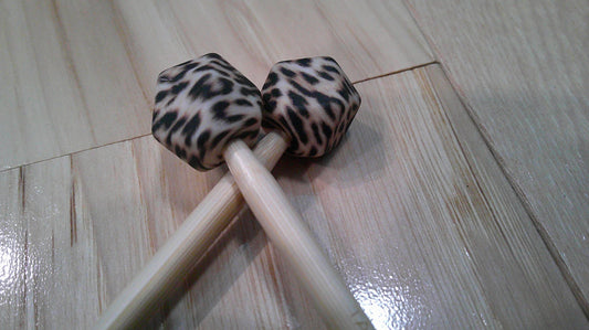 Cheetah print ~ hexagon ~ stitch stoppers