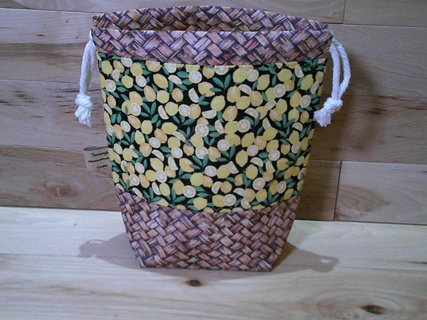 Lemons in basket ~ project bags