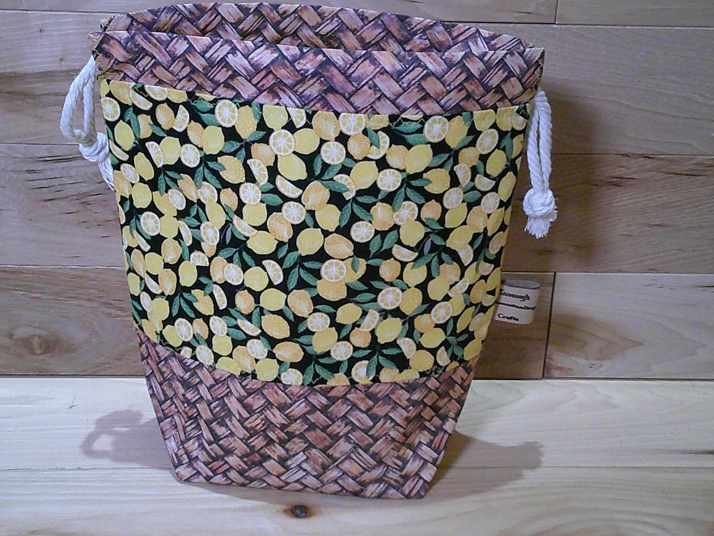 Lemons in basket ~ project bags