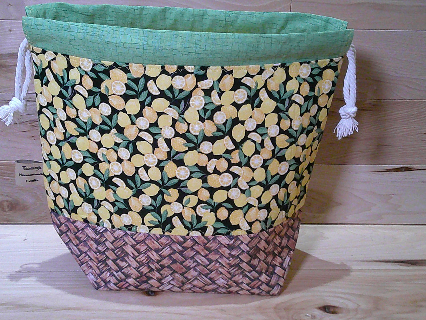 Lemons in basket ~ project bags