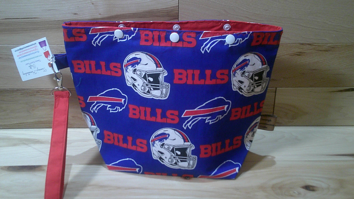 Buffalo Bills w/ red inside project bags