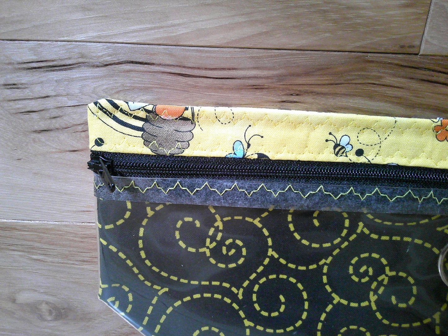 Notions bag ~ Bee Gnomes w/ bee tracks