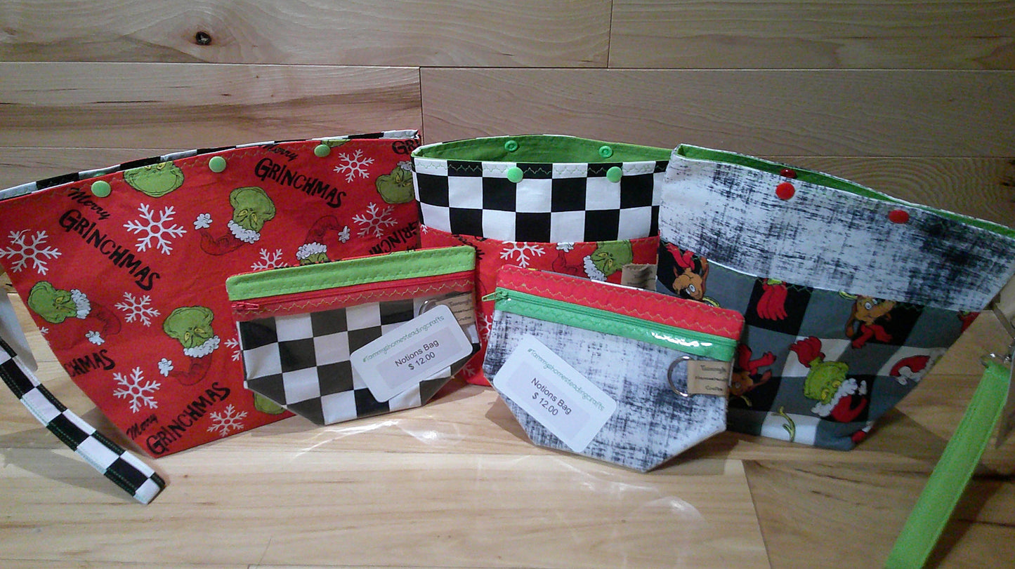 Grinch ~ project bags