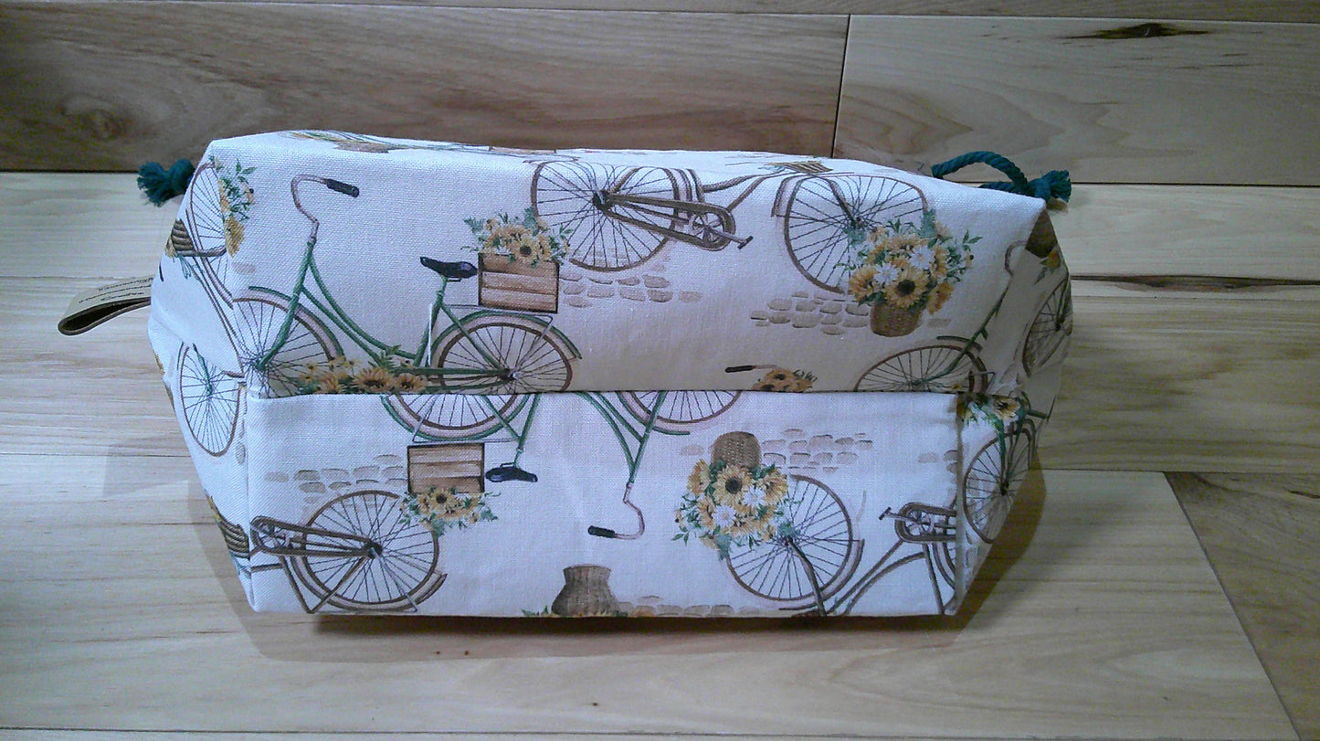 Bicycle w/ sunflowers ~ project bags