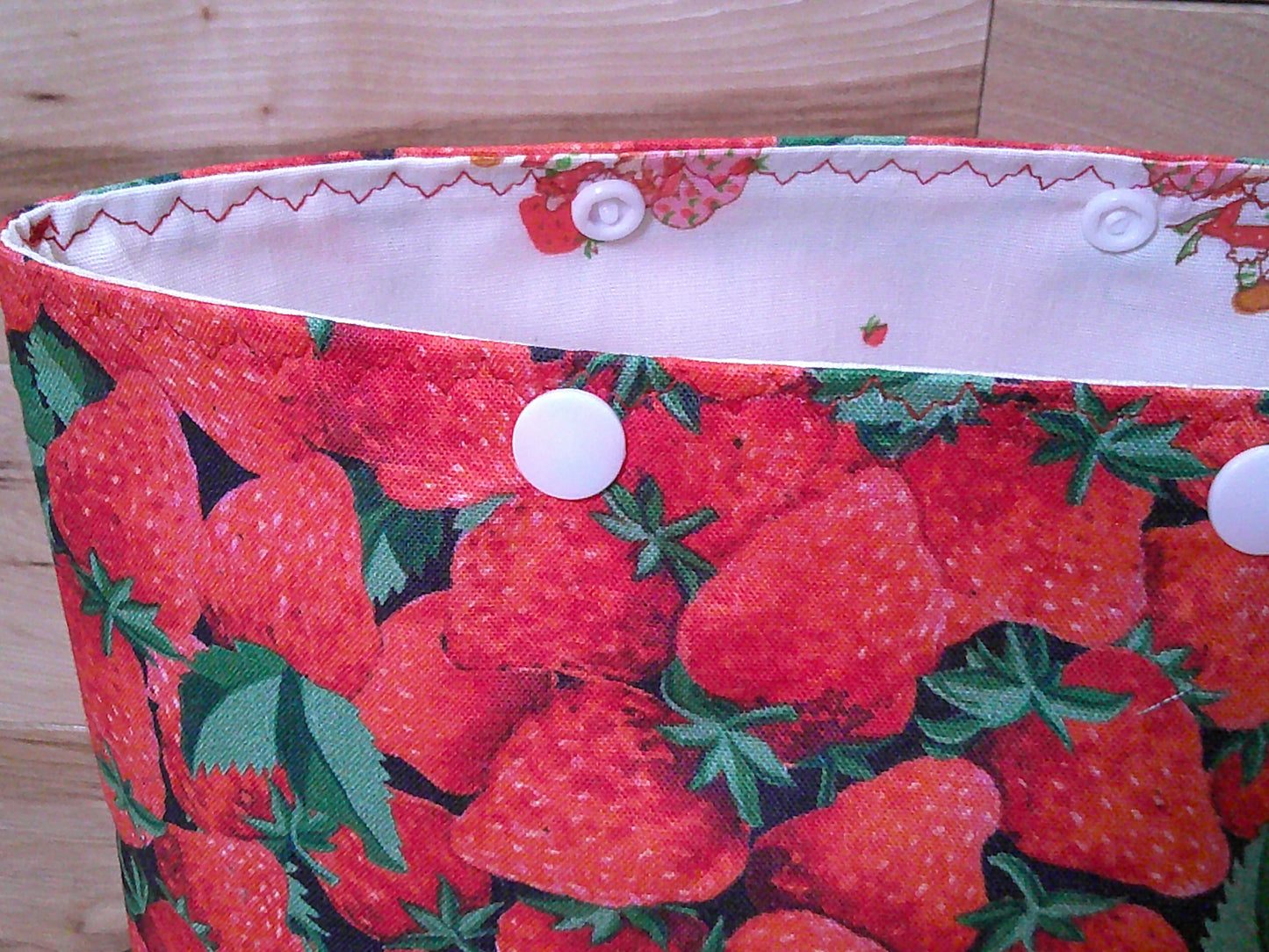 Strawberry in basket ~ project bags