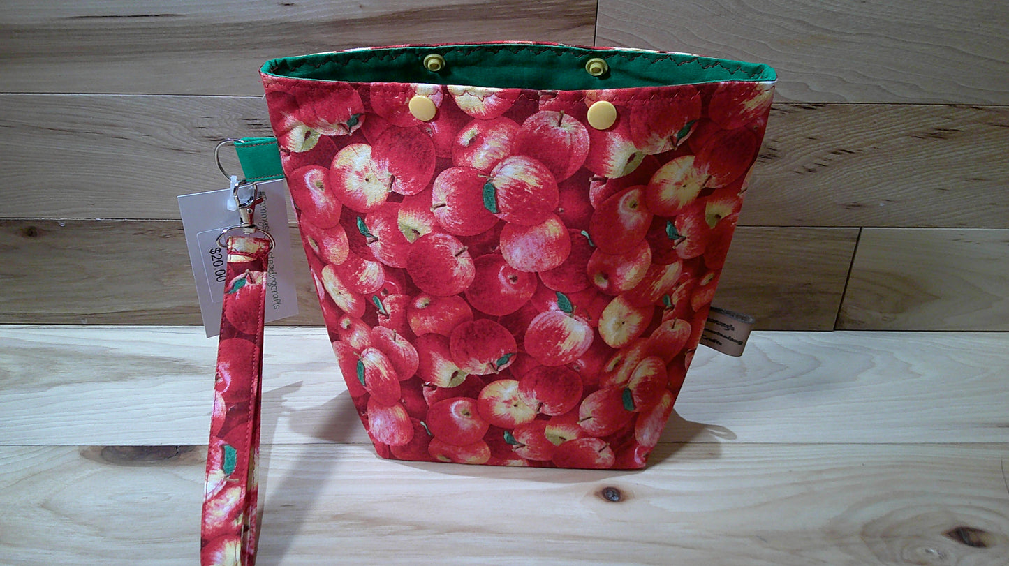 Apples w/ green project bags