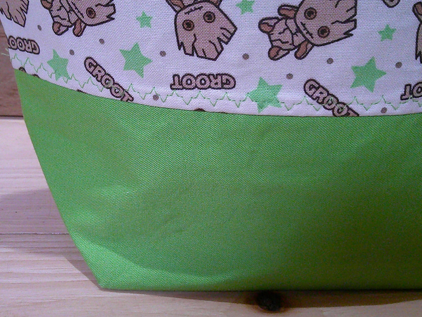 Baby Groot w/ lime green ~ project bags