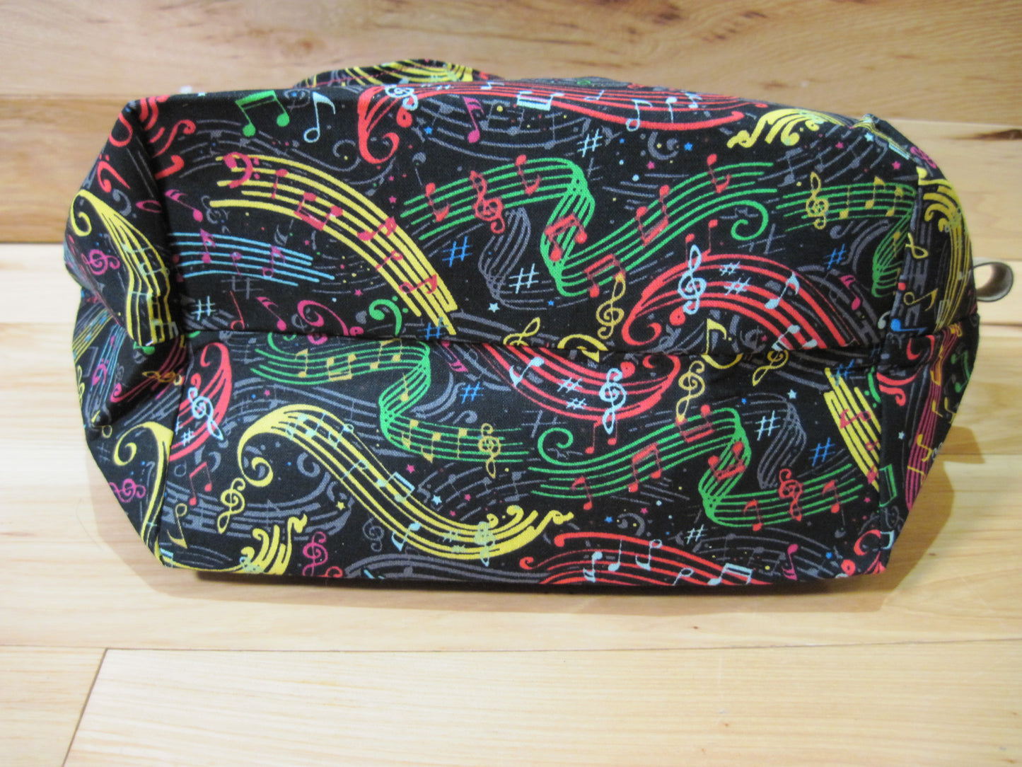 Large Tote Style Bag ~ Sheet Music/Notes w/ hot pick & sewn handles