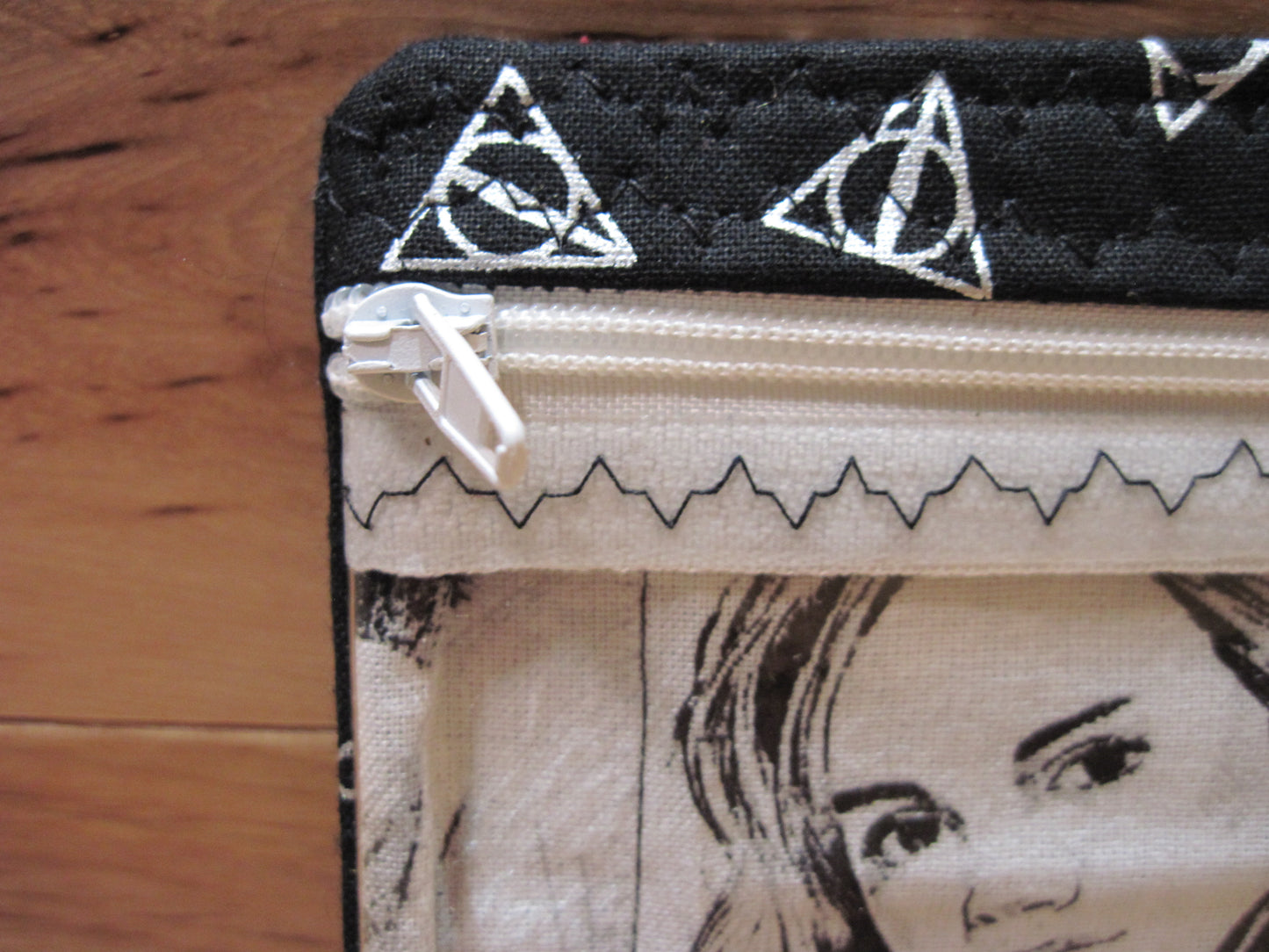 Notions Bag Harry Potter black & white zipper