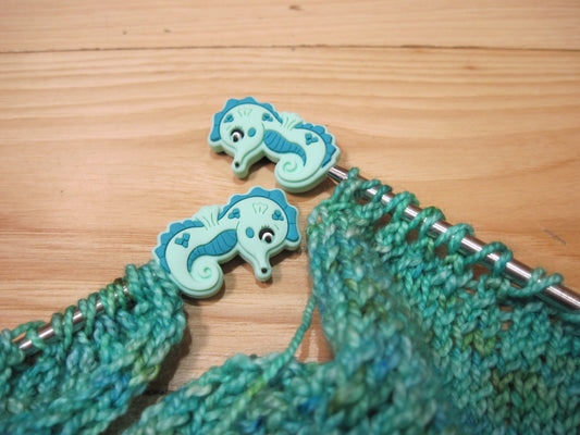 Teal Sea Horse/ Stitch Stoppers