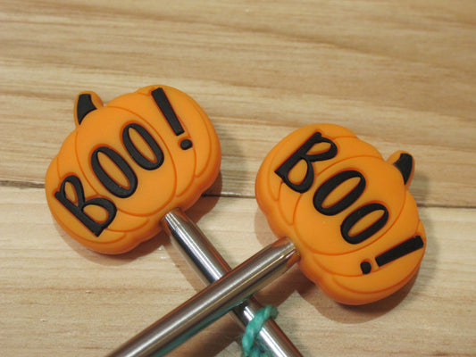"BOO" pumpkin ~ Stitch Stoppers