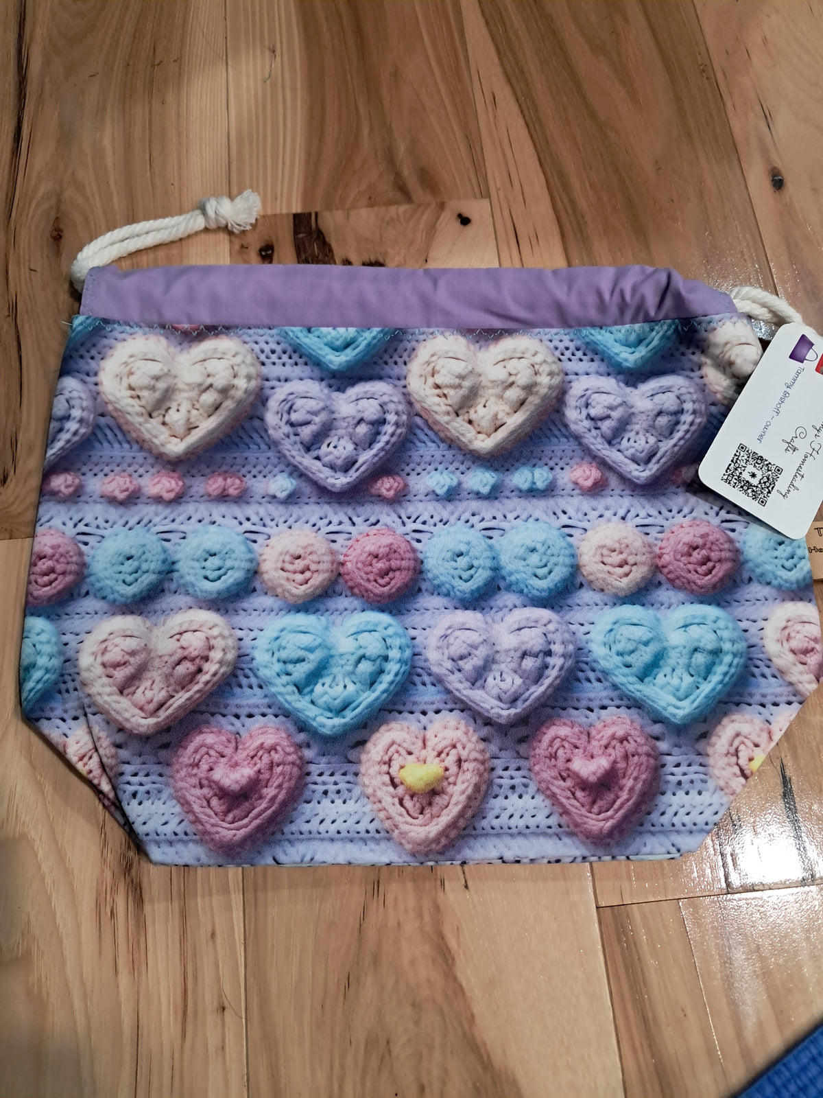 Knitted Hearts~ project bags