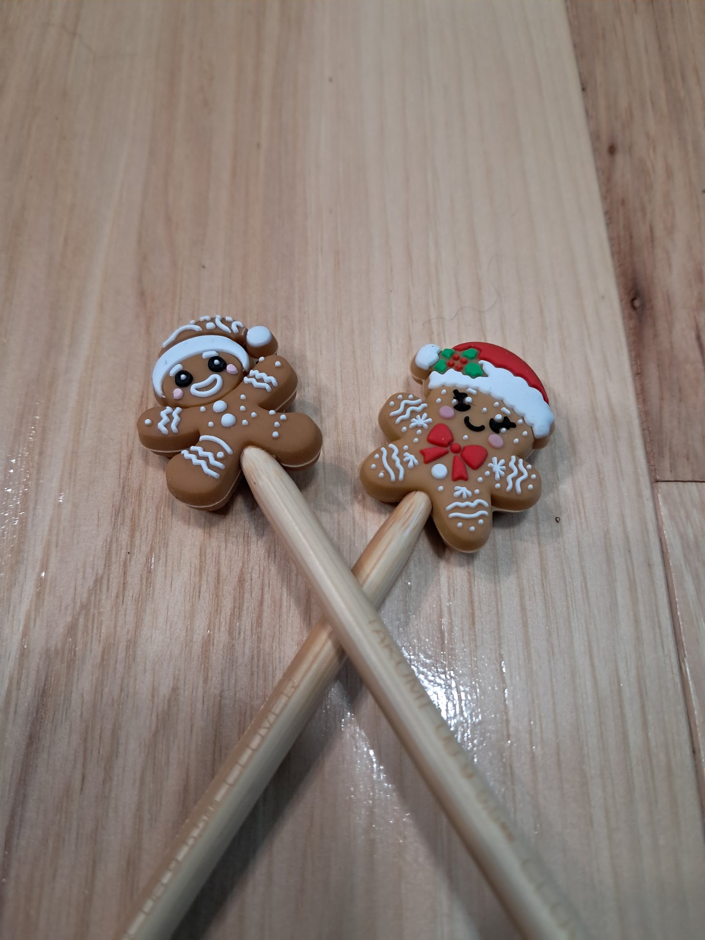 Gingerbread girl & boy ~ stitch stoppers