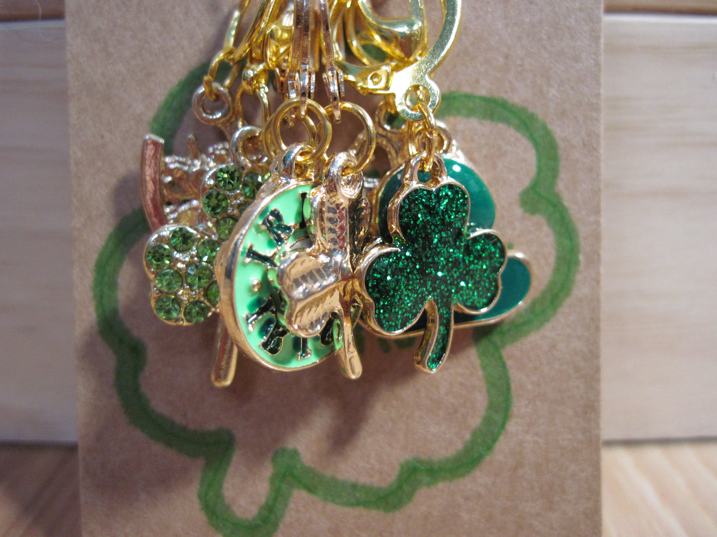 8- St. Patrick's Day Themes Stitch Markers/Progress Keepers