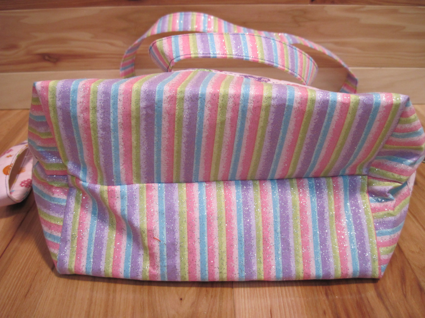 Large Easter eggs w/ stripe/ snaps/ removable handles project bag